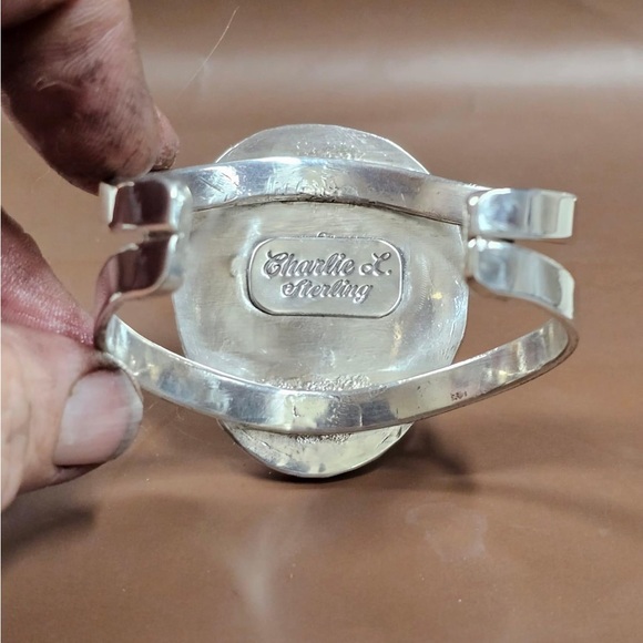 SOLD Authentic turquoise and sterling statement cuff! - Picture 3 of 4